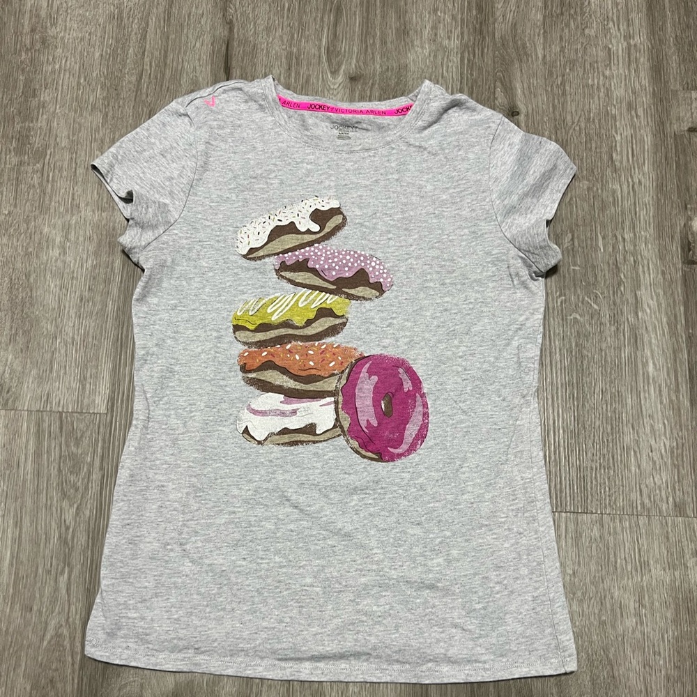 Jockey by Victoria Arlen donut tshirt, women’s size S‎